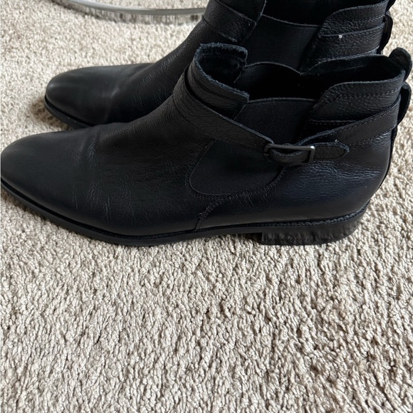 Kenneth Cole Black Leather Ankle Boots main image 5